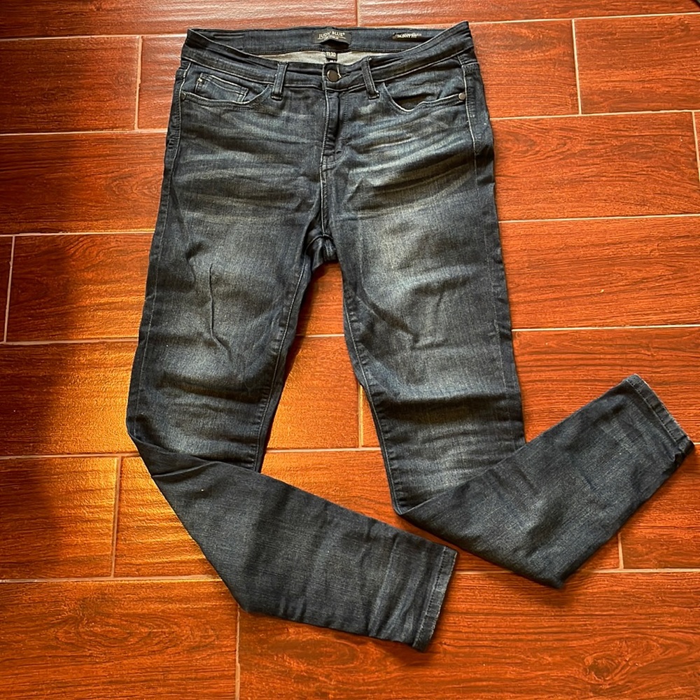JUDY BLUE stretch denim skinny jeans, sz 30